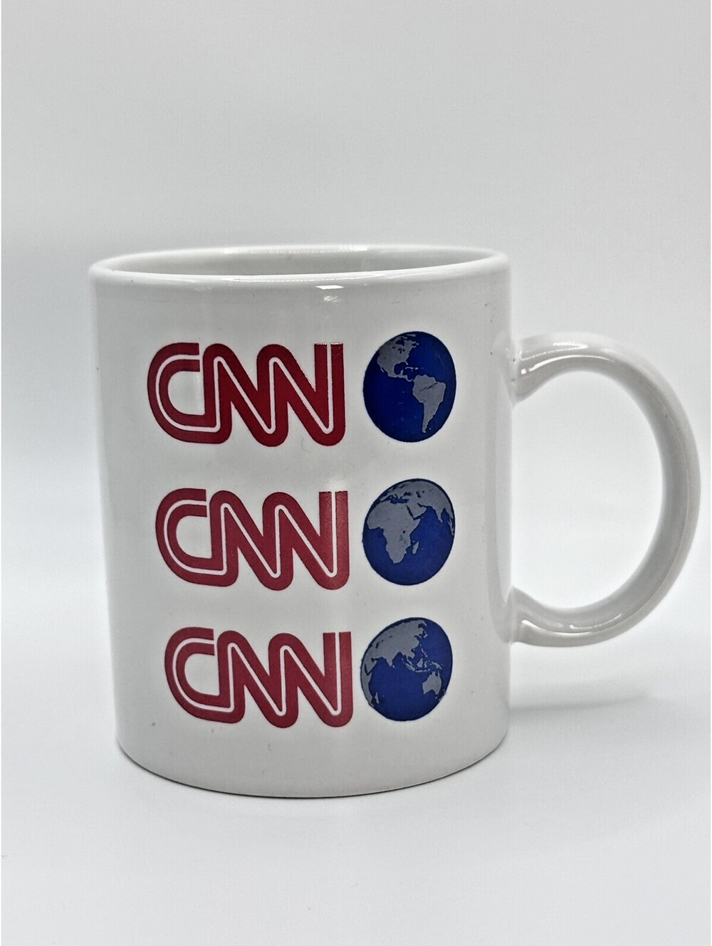 CNN Logo Ceramic Coffee Mug 11oz White Cup for Home Office Use